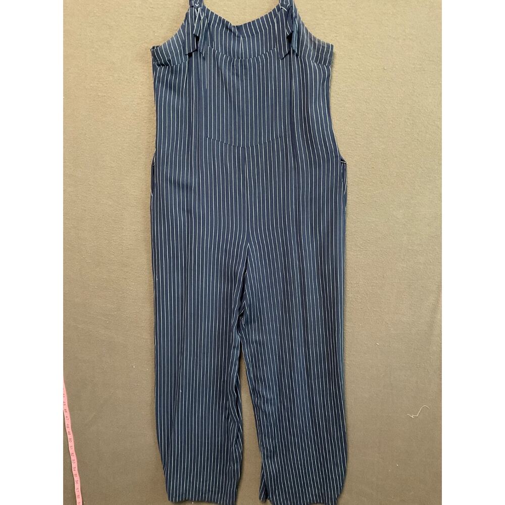 Striped Navy Blue Jumpsuit